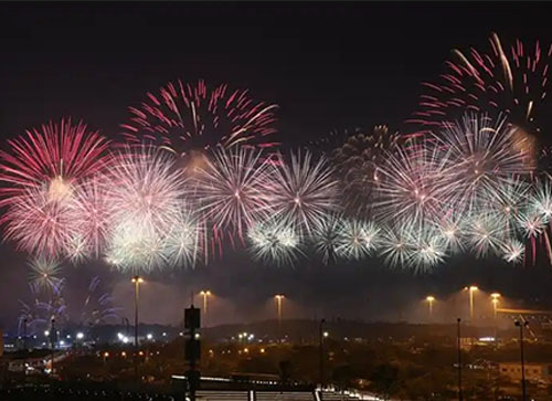 双辽市焰火晚会